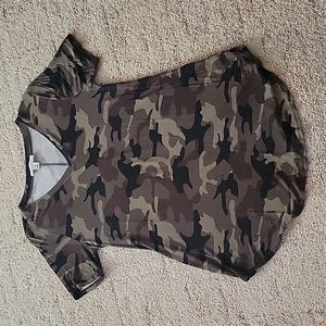 Zenana camouflage top